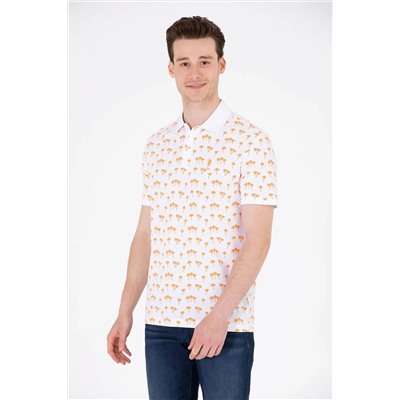 Erkek Turuncu Polo Yaka Tişört