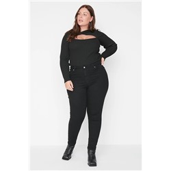 Trendyol Curve Siyah Yüksek Bel Skinny Jeans TBBAW23CJ00012