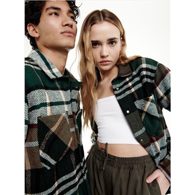 UNISEX Karierte Hemdjacke