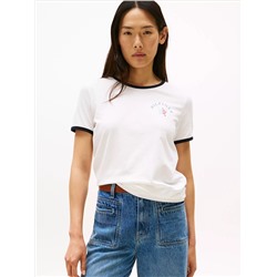 Hilfiger Star Logo Ringer T-Shirt