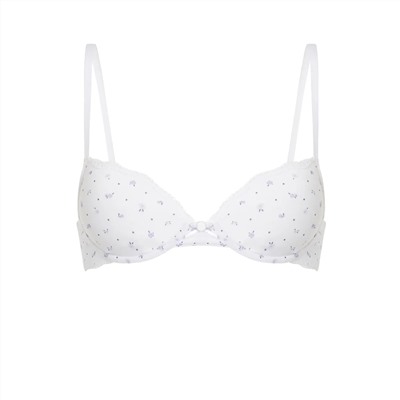 Sujetador push-up de pointelle