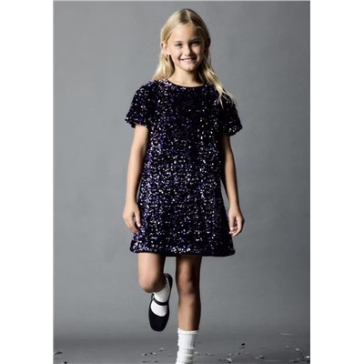 Праздничное платье в пайетках для девочек