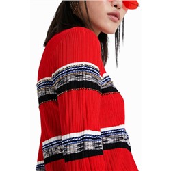 Jersey rayas y pedrería