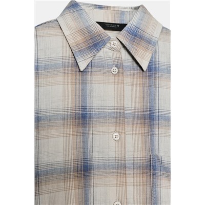 OVERSIZE CHECK SHIRT WITH POCKET