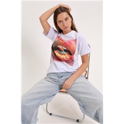 Футболка с принтом (змея)