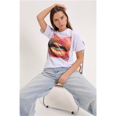 Футболка с принтом (змея)