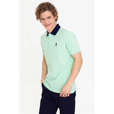 Erkek Mint Polo Yaka Tişört