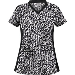 UA Wild Thing Black Print Scrub Top