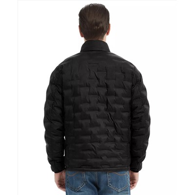 Hawke & Co. Men's Stand Collar Lightweight Warm Cube Jacket