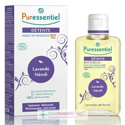 Puressentiel Détente Huile de Massage BIO 100 ml