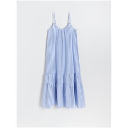 Maxikleid aus Leinenmischung