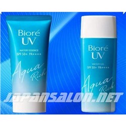 KAO Biore Aquarich Watery Gel SPF 50+ PA++++ - солнцезащитный гель для лица и тела. 155 мл