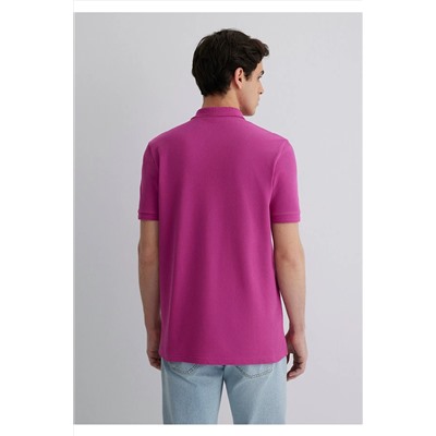 Mavi Pembe Polo Tişört Slim Fit / Dar Kesim 064946-70934