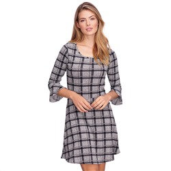 Damen Kleid mit Trompetenärmel