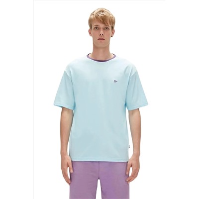Bad Bear, Adios 0 Yaka Erkek Tshirt - Mavi