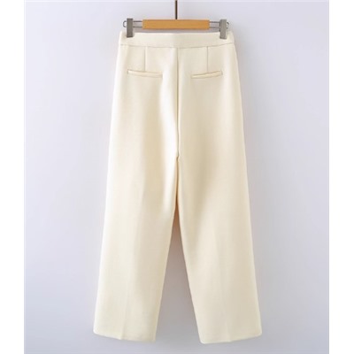 Женские прямые брюки с высокой талией