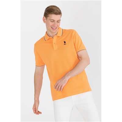 Erkek Turuncu Basic Polo Yaka Tişört