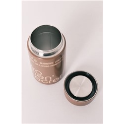 Botella metal marrón logo