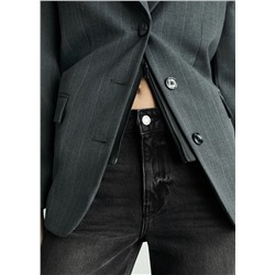 Jeans Blanca rectos crop