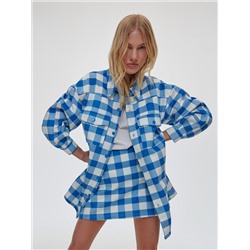 Checked mini skirt