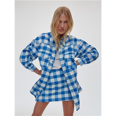 Checked mini skirt