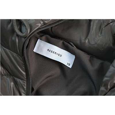 Зимнее толстое блестящее ветрозащитное теплое стеганое повседневное пальто