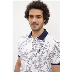 Erkek Beyaz Polo Yaka Tişört