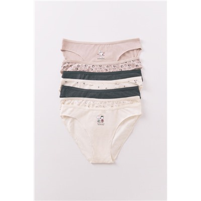 Pack 7 bragas clásicas Snoopy multicolor