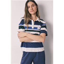 Pijama Hello Kitty manga corta algodón polo rayas