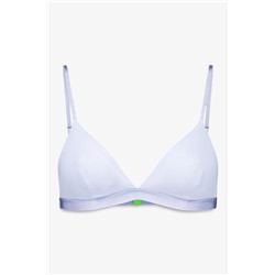 Sujetador triangular microfibra brillo azul claro