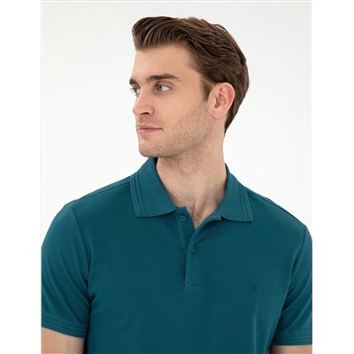 Zümrüt Slim Fit %100 Pamuk Polo Yaka Basic Tişört
