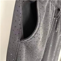 Женский трендовый спортивный костюм в стразах   Balenciag*a