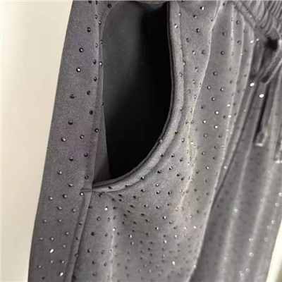 Женский трендовый спортивный костюм в стразах   Balenciag*a