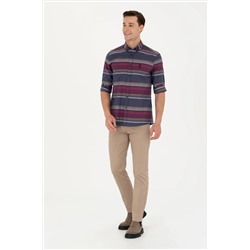 Erkek Lacivert Uzun Kollu Gömlek