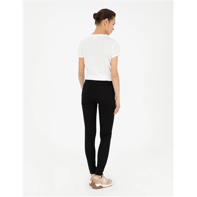 Siyah Skinny Fit Jean Pantolon