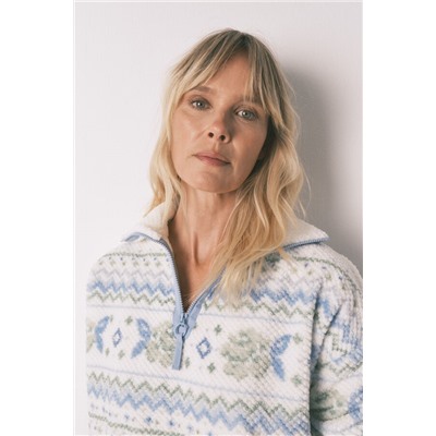 Pijama largo polar Jaquard