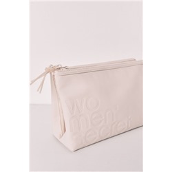 Neceser mediano cartera doble blanco