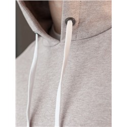 Худи из эластичного футера трехнитки с эффектом меланж