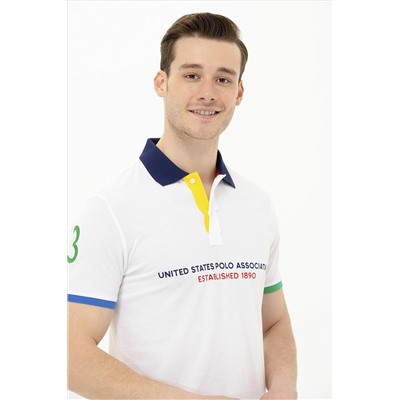 Erkek Beyaz Polo Yaka Tişört