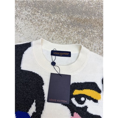 Мужской шерстяной свитер с интересным притягивающим рисунком  Лу*и Витто*н
