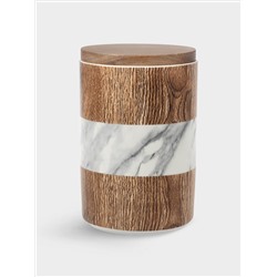 Банка для сыпучих продуктов, 1,1 л, 16 см, Wood & Marble