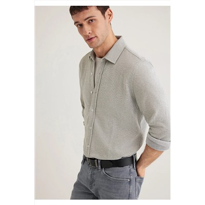 Mavi Dokulu Gömlek Slim Fit / Dar Kesim 0211524-86961