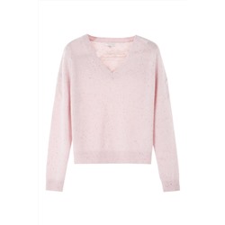 Jersey de lana y cachemir Rosa