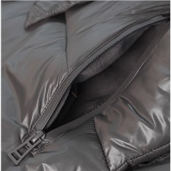 Зимнее толстое блестящее ветрозащитное теплое стеганое повседневное пальто