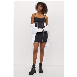Bodycon-Kleid Schwarz