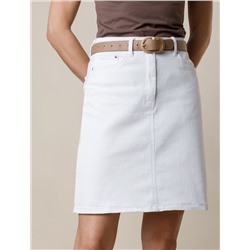 Юбка А-силуэта из эластичного денима