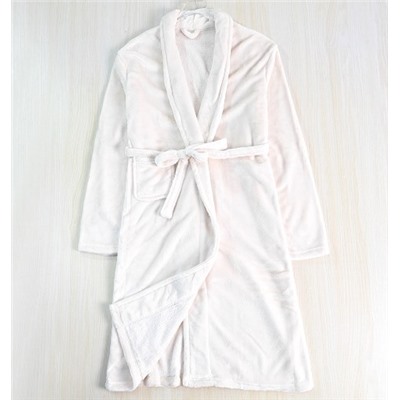 Зимний мягкий, приятный для кожи, двухсторонний флисовый теплый домашний халат