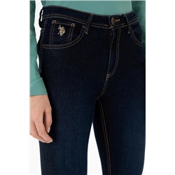 Kadın Koyu Mavi Jean Pantolon