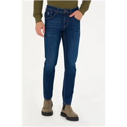 Erkek Koyu Mavi Jean Pantolon