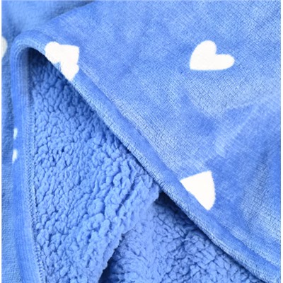 Мягкий и толстый флисовый двухсторонний халат